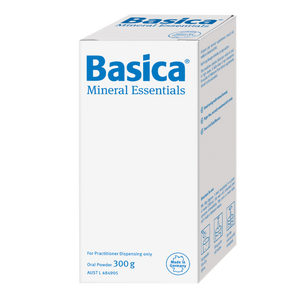 Box of Basica Mineral Essentials on a white background