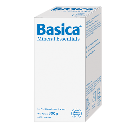 Box of Basica Mineral Essentials on a white background